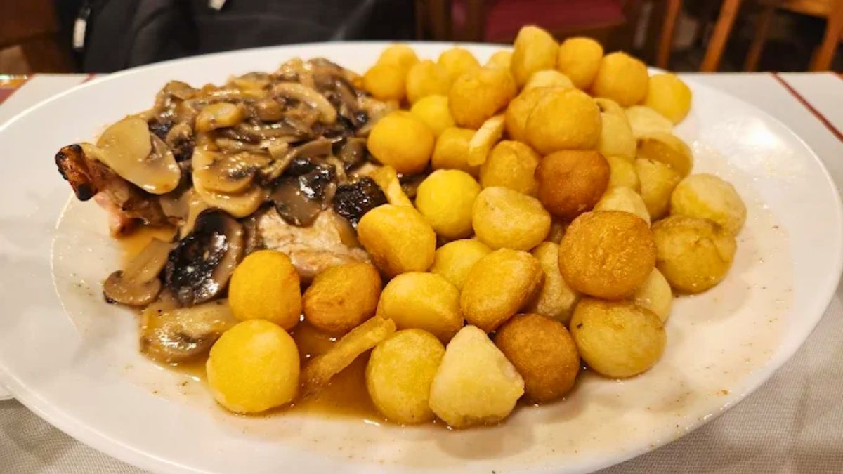 Las papas noisette, una delicia en este bodegón. Las papas noisette, una delicia en este bodegón.