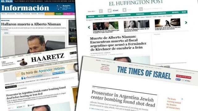 La muerte de Nisman copó los principales medios del mundo