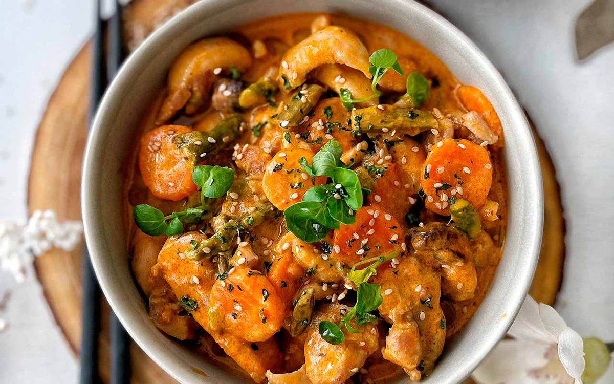 Pollo al curry. Pollo al curry.