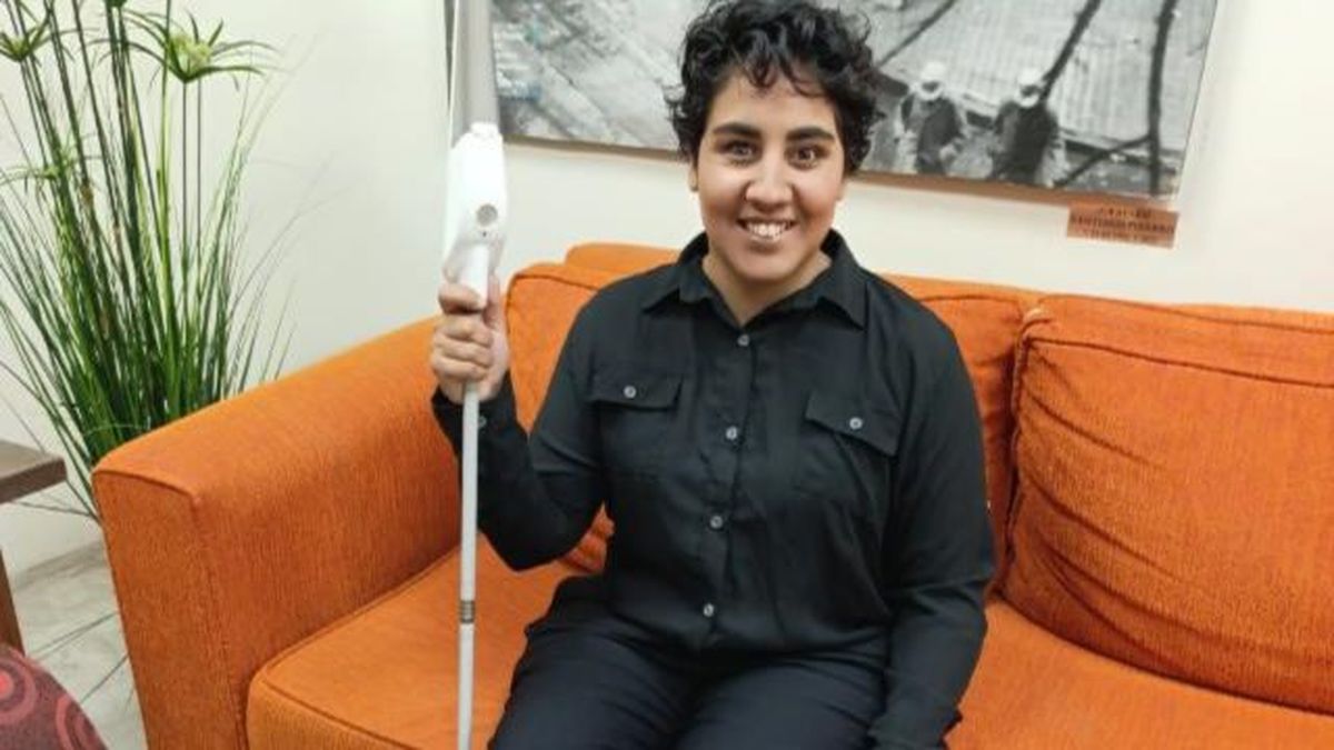 Cecilia Flores tiene 34 años y es ciega: 