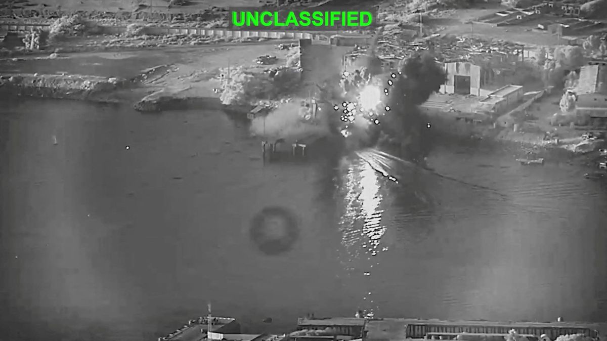 Imágenes satelitales de uno de los ataques de Estados Unidos a Irán.