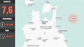 Chile descartó alerta de tsunami tras el terremoto de 7,6 grados en las costas de Japón Chile descartó alerta de tsunami tras el terremoto de 7,6 grados en las costas de Japón