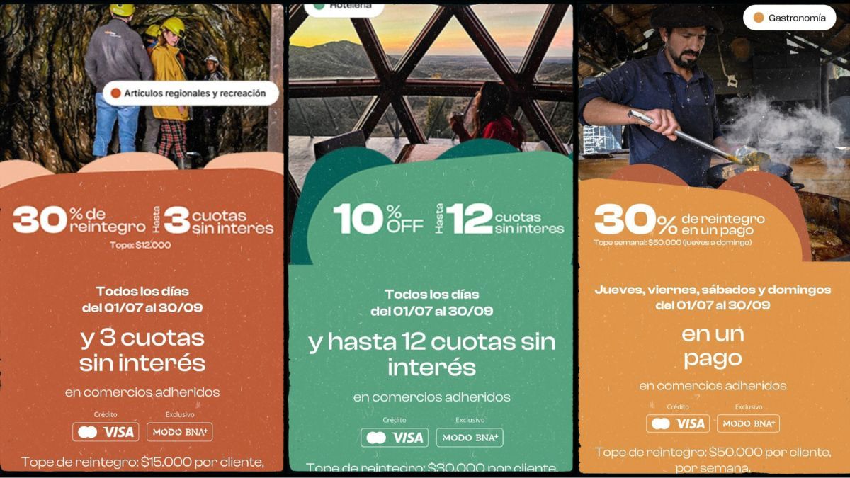 Estas son las promociones que ofrece el Banco Nación a través del programa de beneficios turísticos Estas son las promociones que ofrece el Banco Nación a través del programa de beneficios turísticos