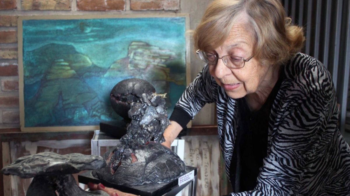 La artista plástica Elvira Gutiérrez se graduó en la UNCuyo.