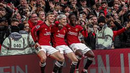 Garnacho fue la figura del triunfo en Old Trafford