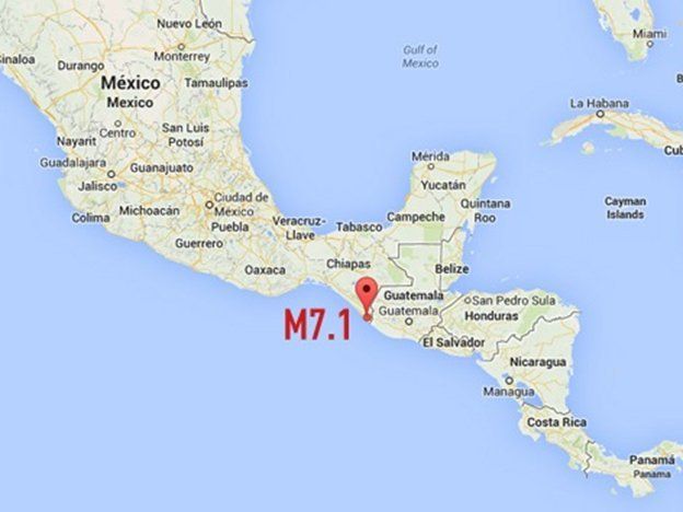 Un sismo de 7.1 grados dejó al menos dos muertos tras sacudir el sur de México y Guatemala