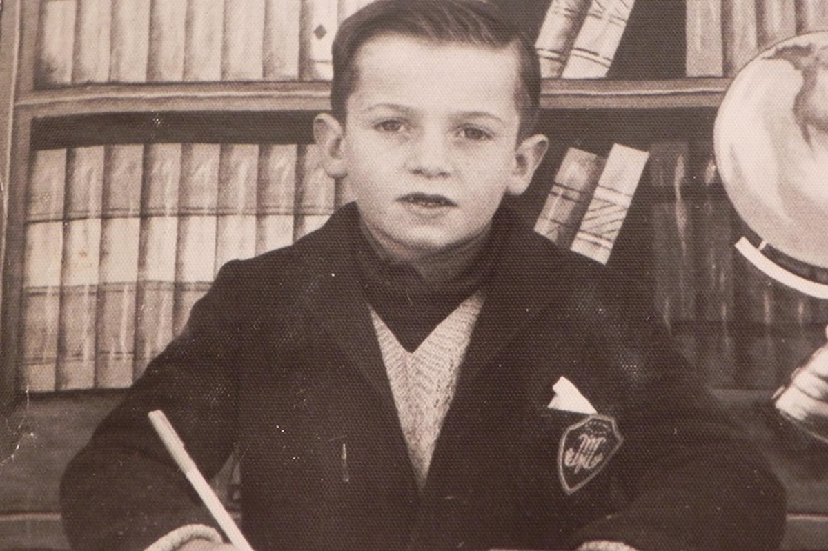 Oscar Garavaglia en una foto de la niñez.