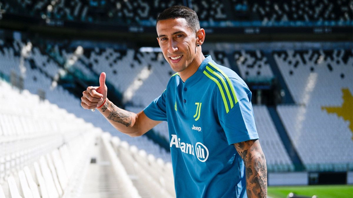 Ángel Di María, de 34 años de edad, jugará en la Juventus antes de retirarse en la Argentina.