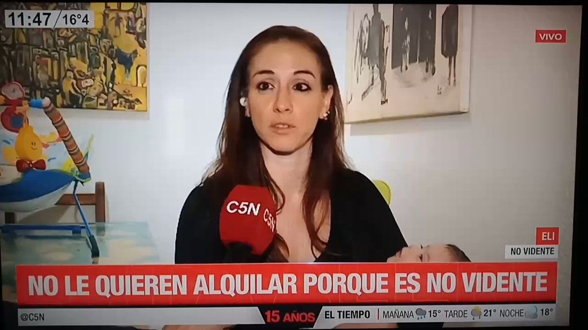 Discriminada. No le quisieron alquilar un departamento porque es ciega.