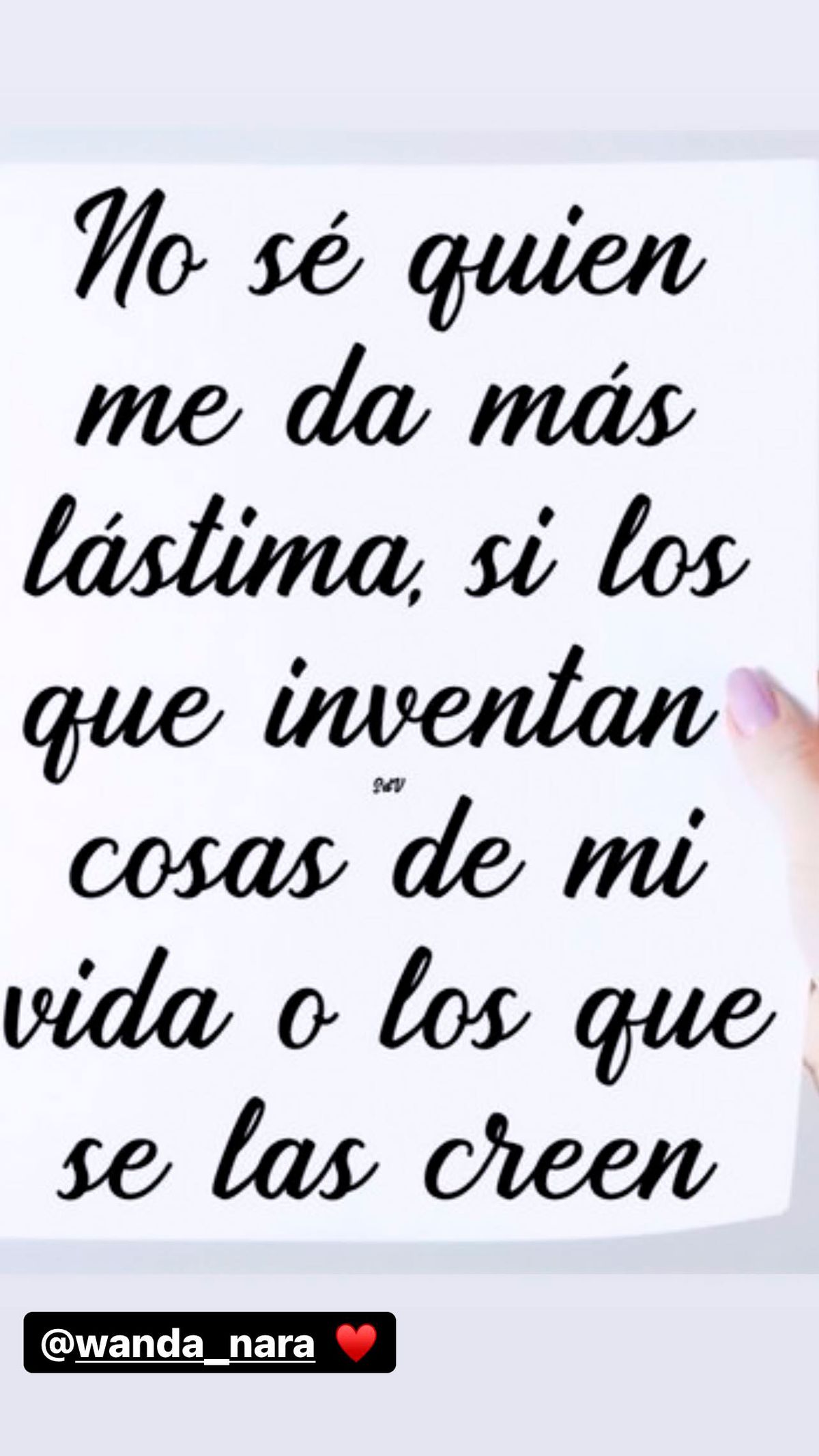 La frase que subió el rosarino a sus historias de Instagram.