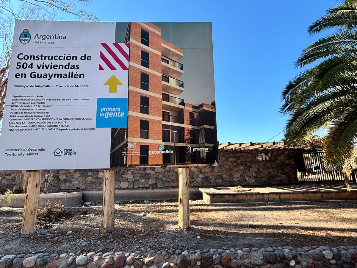 El proyecto del Procrear en Guaymallén quedó abandonado hace dos años. El gobierno de Javier Milei se negó a continuar la obra pública en general, incluyendo la construcción de viviendas sociales. El proyecto del Procrear en Guaymallén quedó abandonado hace dos años. El gobierno de Javier Milei se negó a continuar la obra pública en general, incluyendo la construcción de viviendas sociales.