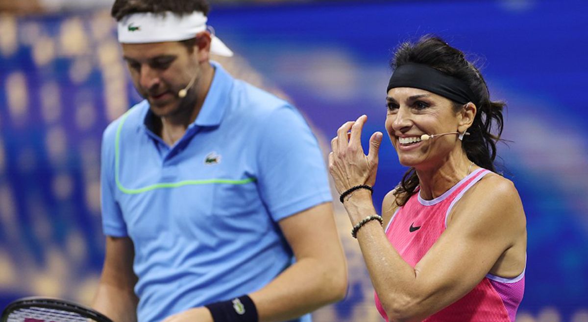 Delpo y Gaby, dos leyendas del tenis.