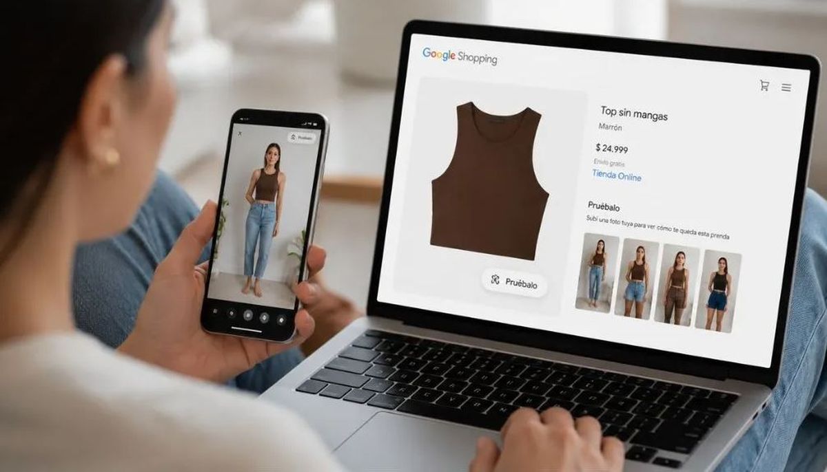 Google presentó Pruébalo como nueva herramienta de las ventas online de ropa. Imagen ilustrativa.&nbsp;