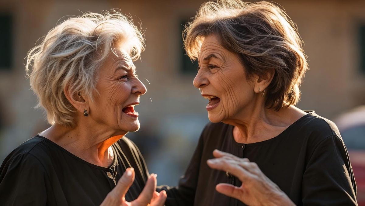 No son ellas, pero podrían serlo: estas dos señoras representan la imagen de la relación entre la tía Vicenta y mi abuela, Ana. Está visto que se llevaban bárbaro