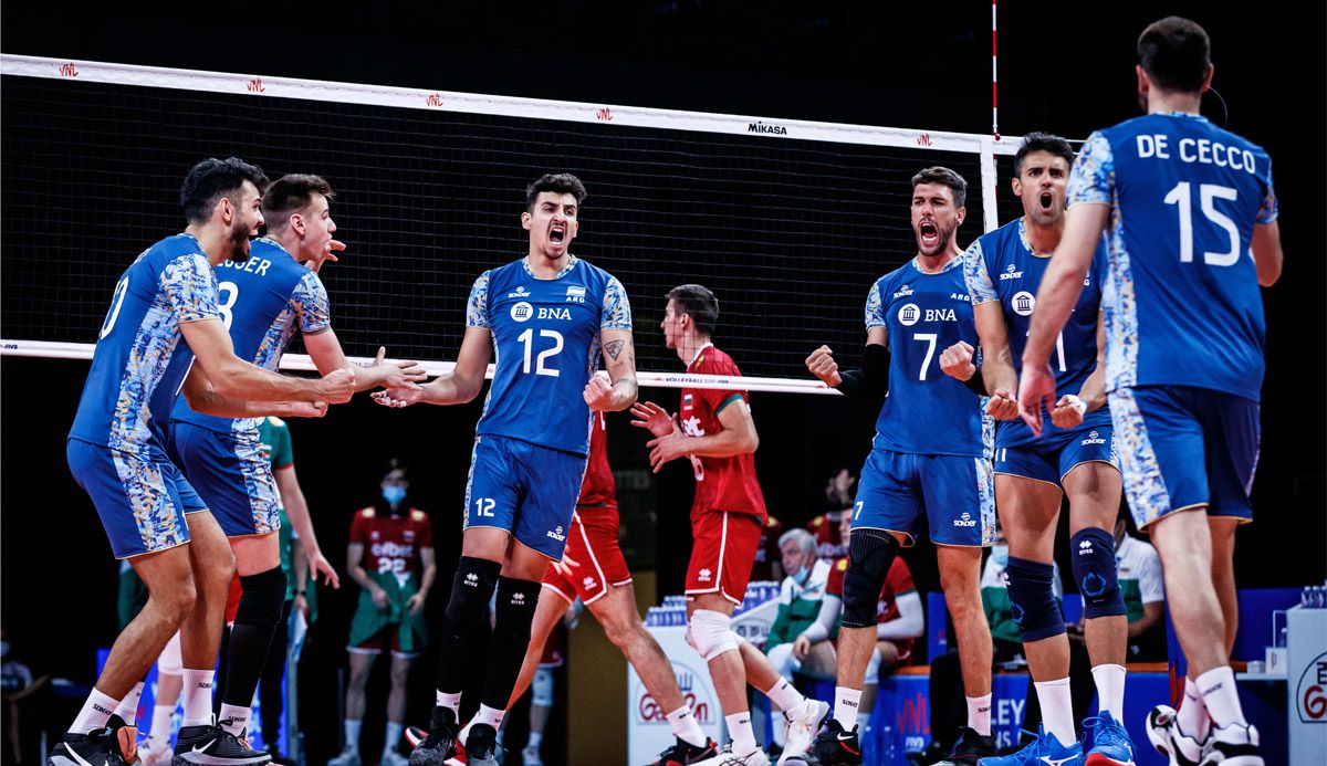 Argentina superó a Bulgaria y sumó su tercer festejo al hilo