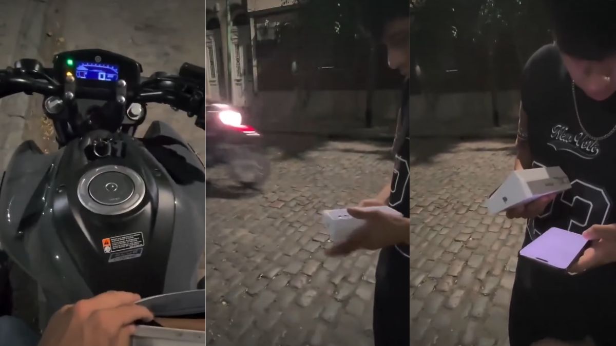 El robo en Quilmes quedó registrado en las cámaras.