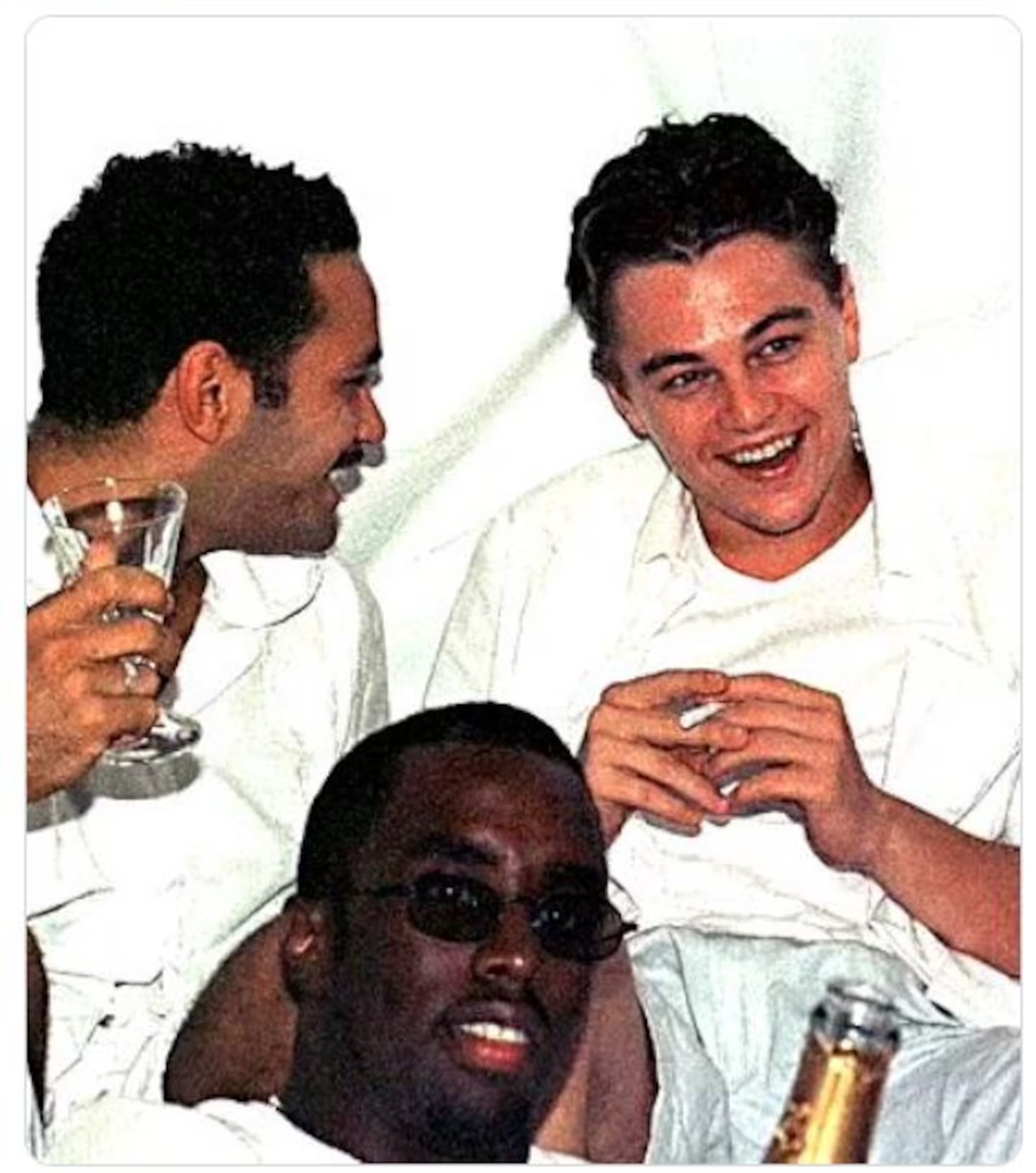 Leonardo DiCaprio en una de las fiestas de Sean Diddy Combs Leonardo DiCaprio en una de las fiestas de Sean Diddy Combs