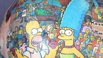El australiano que tiene más de 200 tatuajes de los Simpsons