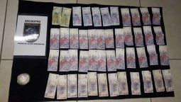Una mujer fue detenida con droga y dinero