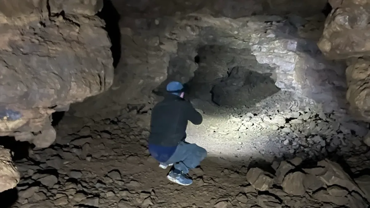La cueva que confirmó las leyendas de un pueblo inglés.&nbsp;Imagen: Bloxham Underground Tunnel Society