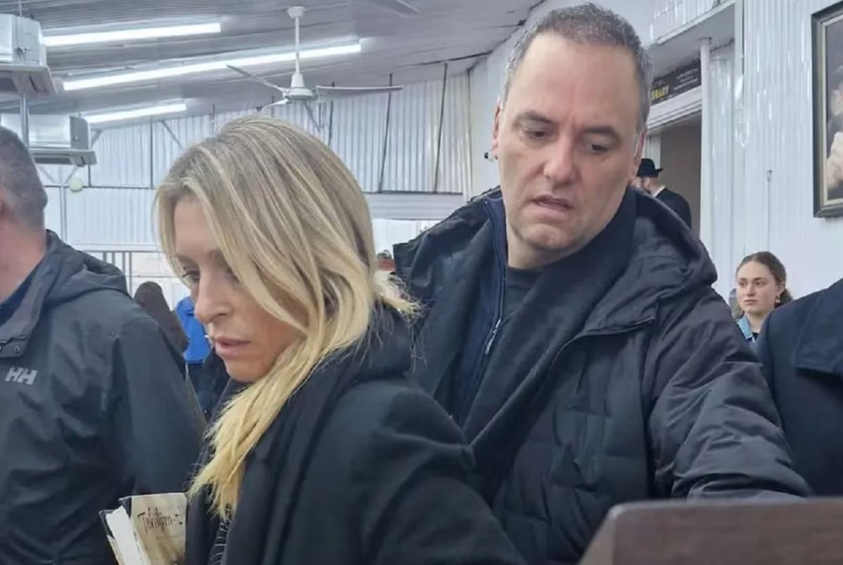 Bettina Angeletti y Manuel Adorni. Foto: NA