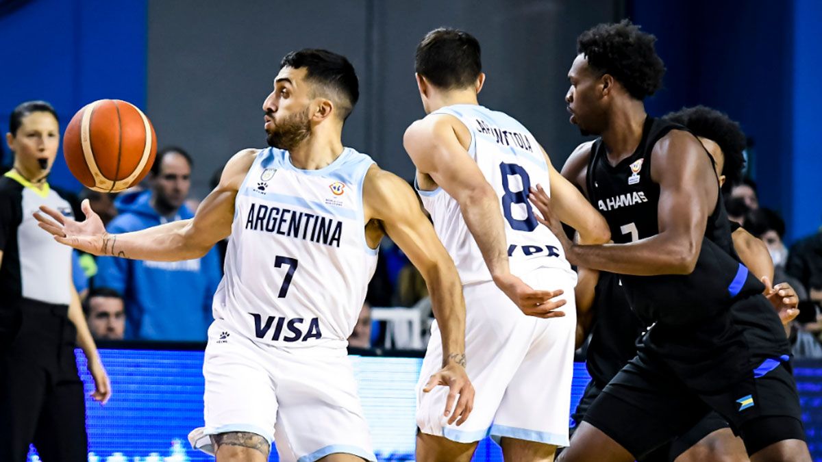 Facundo Campazzo fue el líder de la victoria de Argentina ante Bahamas