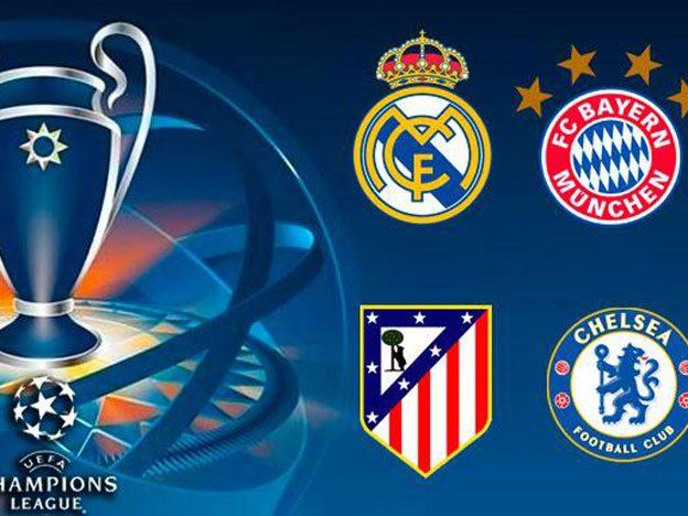 Champions: Real Madrid-Bayern Munich y Atlético Madrid-Chelsea