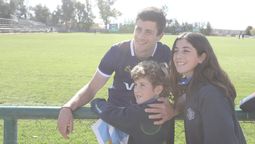 Bauti Delguy fue uno de los que atendiò a los medios y luego a los fans (Cristian Lozano).