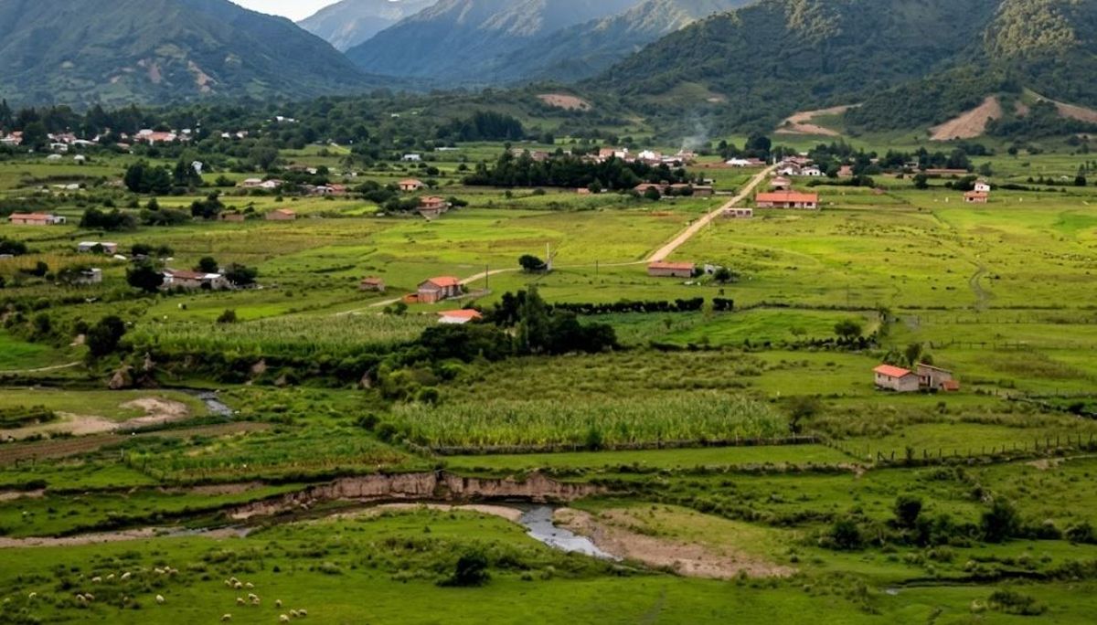 Una postal de Los Toldos, el pueblo de Salta en conexión clave con Bolivia. Foto: gentileza&nbsp; 