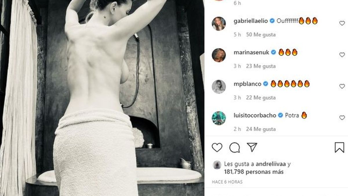 Explotó todo! La sensual foto de la China Suárez desnuda