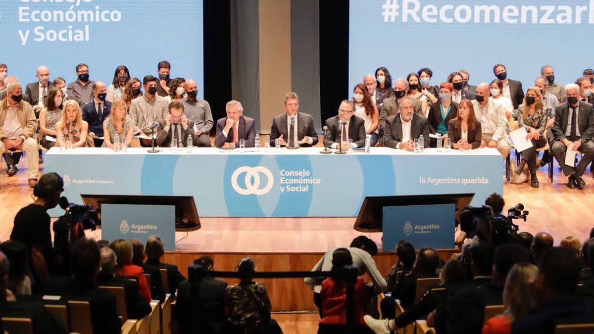 Sergio Massa durante la presentación del Plan Argentina Productiva 2030.