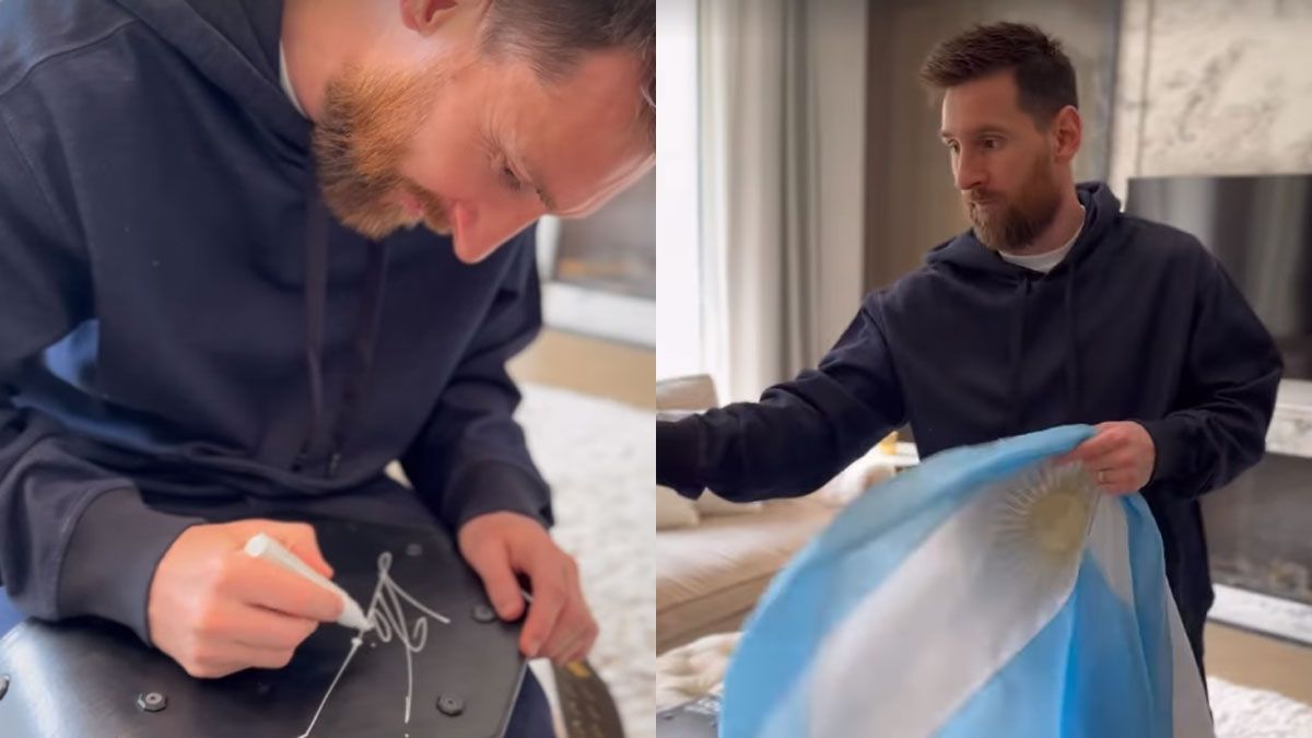 Lionel Messi tuvo un gesto para destacar con el Pepi Staropoli.