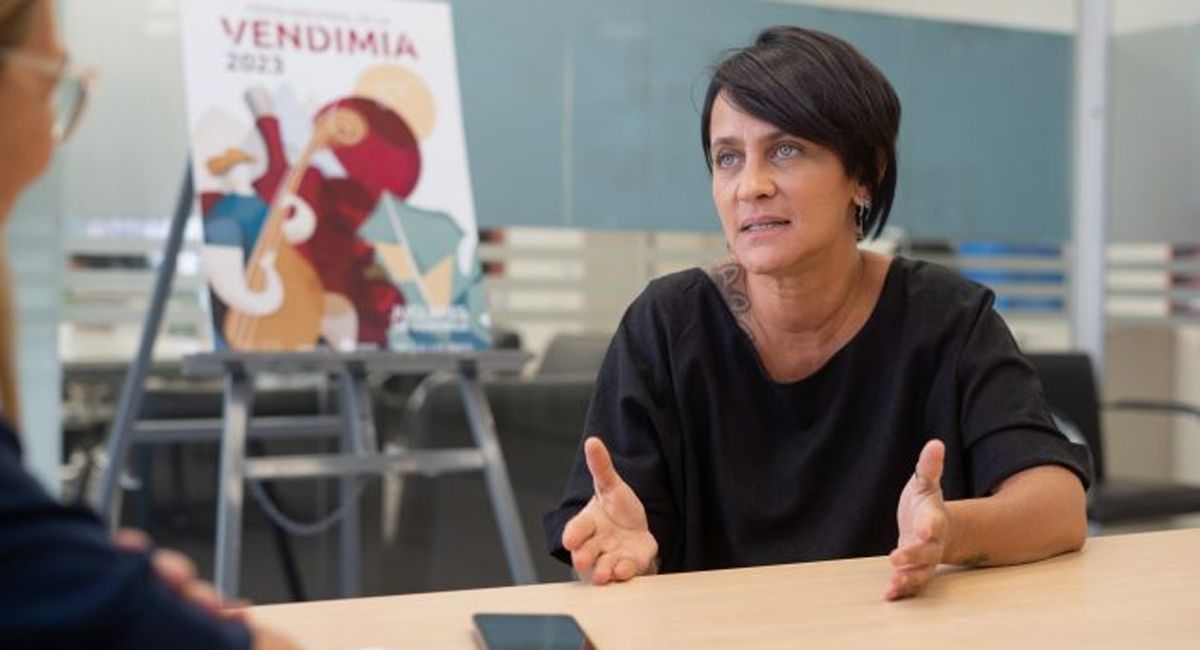 Jorgelina Flores, autora del guión de la Vendimia 2023.