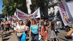 Marcharon los docentes