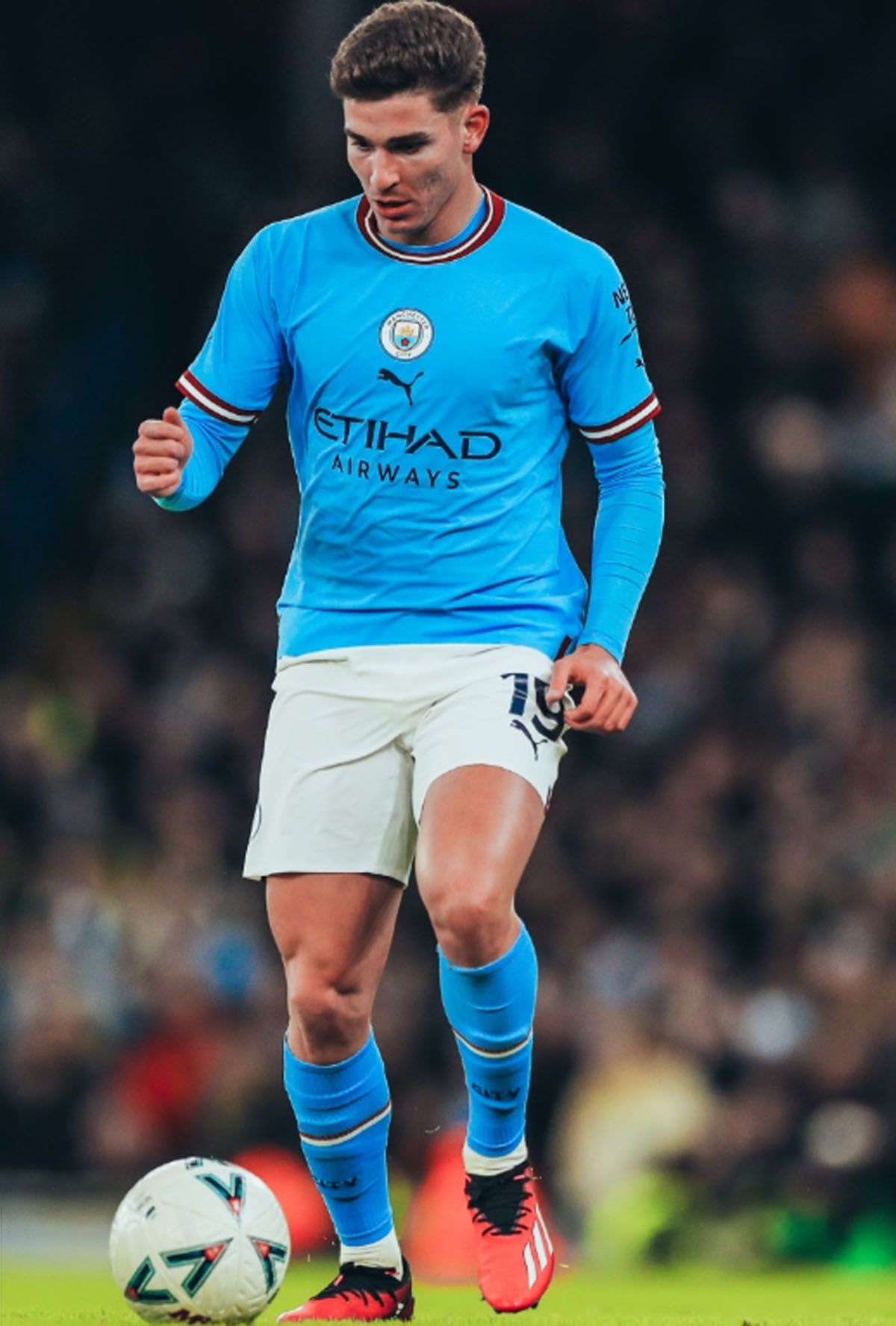 Julián Álvarez fue clave en el gol del Manchester City por la FA Cup