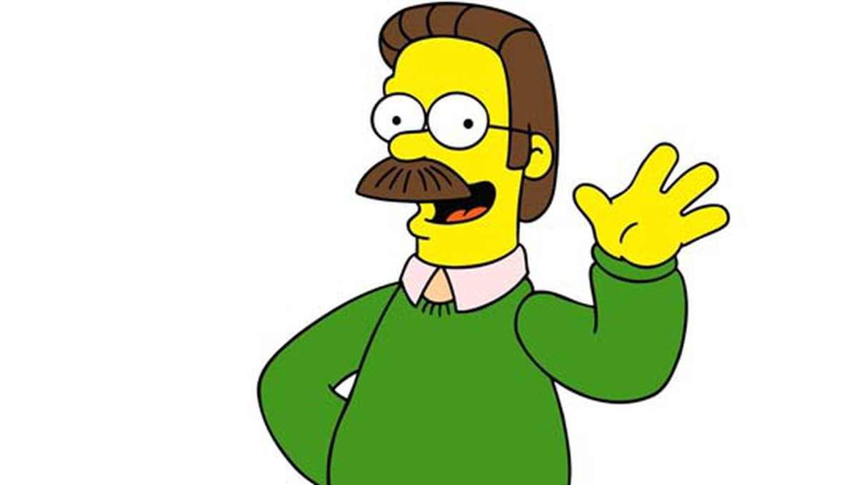 Así se vería Ned Flanders de Los Simpson en la vida real