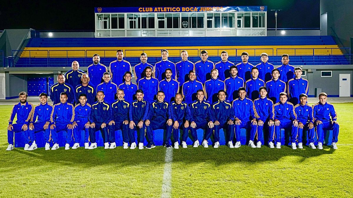 El plantel de Boca Juniors que debuta este lunes en el Mundial de Clubes.