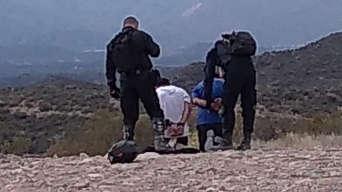 Los sujetos fueron detenidos en los senderos de Chacras de Coria.