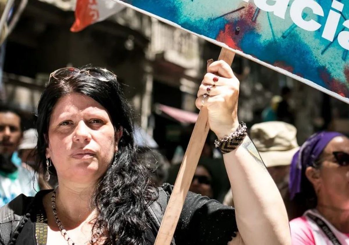 Dolores Reyes, militante feminista. Dolores Reyes, militante feminista.