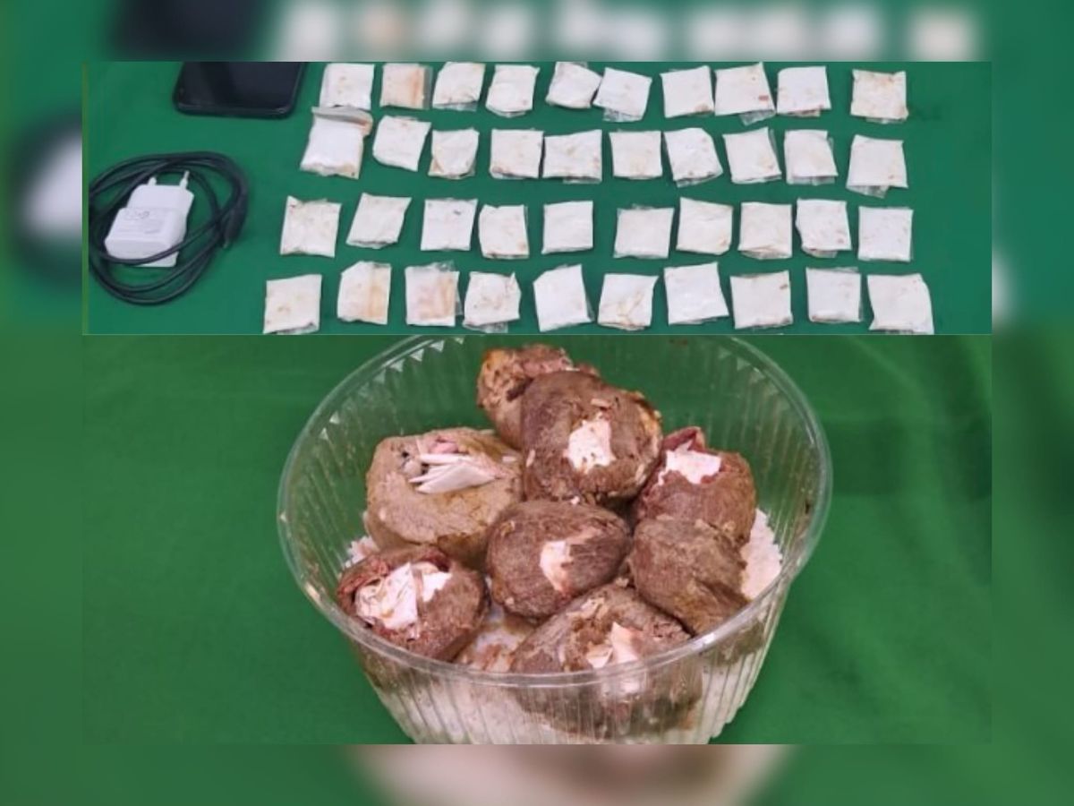 Lo atraparon. Un hombre quiso meter drogas escondidas dentro de unas alb&oacute;ndigas y los atraparon.&nbsp;