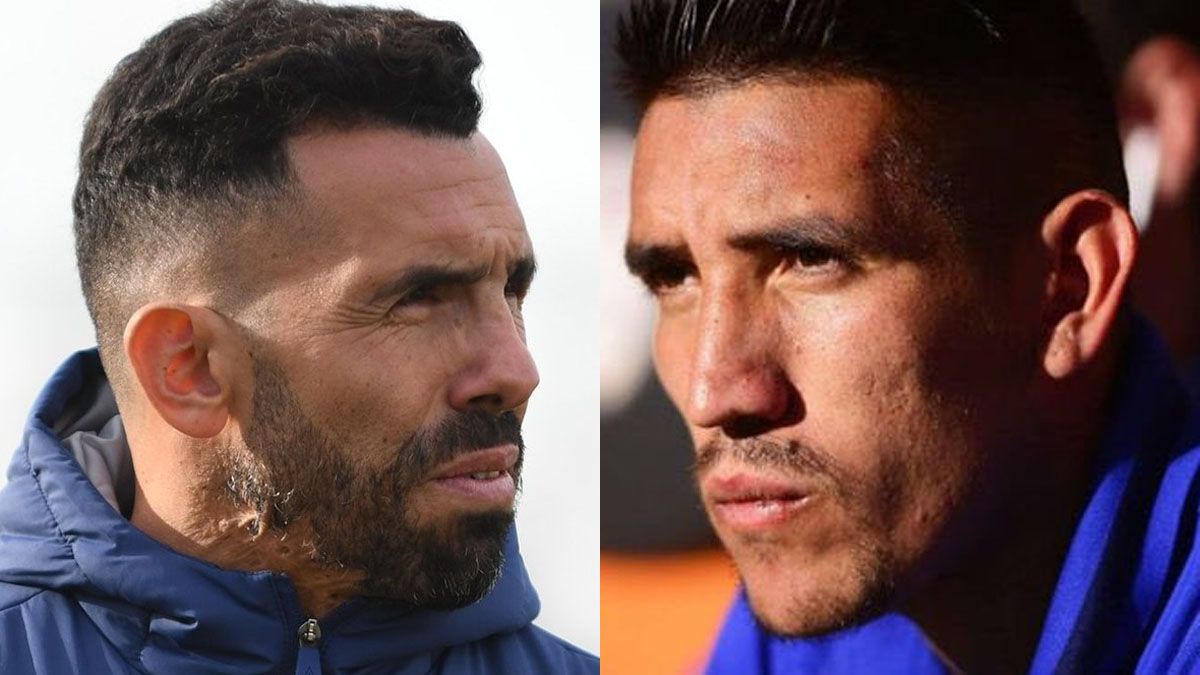 Carlos Tevez y Ricardo Centurión.