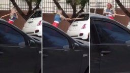 ¿Qué le pasó? Sol Pérez destrozó un auto a palazos