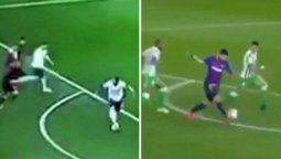 Benedetto quiso hacer una de Luis Suárez con Messi y el video se viralizó