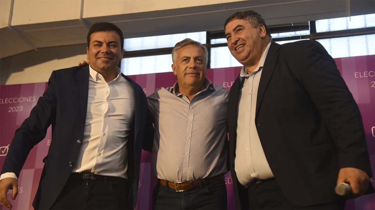 Tello y Lo Presti, ambos precandidatos de Cornejo en la interna de Cambia Mendoza. Tello y Lo Presti, ambos precandidatos de Cornejo en la interna de Cambia Mendoza.