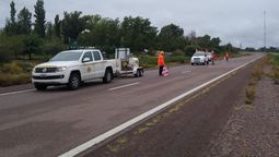 La empresa Ceosa comenzó este miércoles los trabajos en la ruta 7 con equipos especializados.