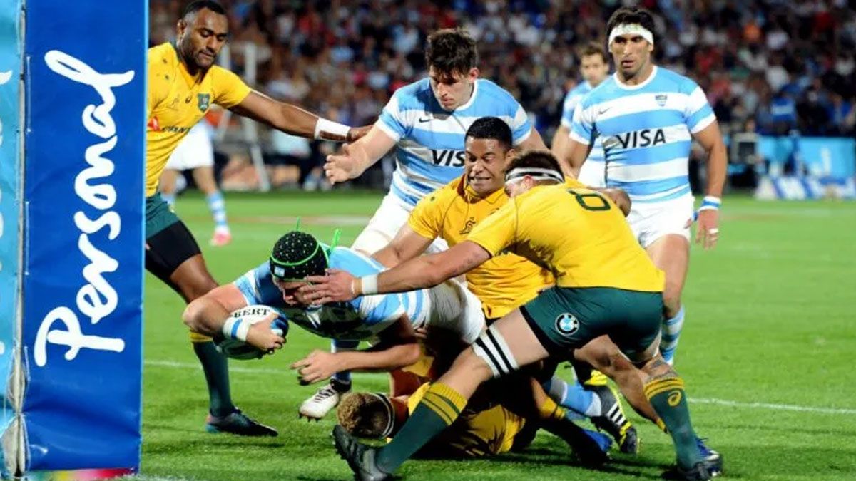 Los Pumas y Australia jugaron en Mendoza por el Rugby Championship en 2014, 2015 y 2017 (foto)