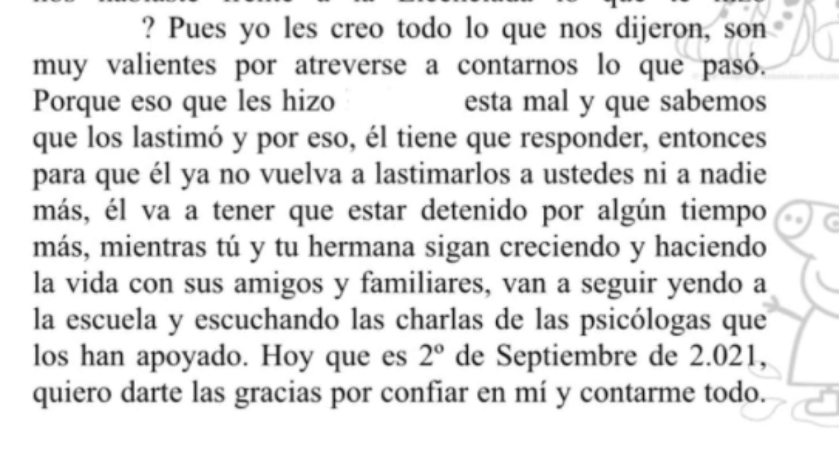 Un juez les escribió una carta a dos niños víctimas de abuso