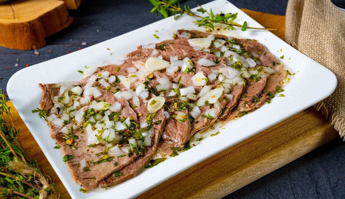 El suave sabor a vinagre, hace de esta receta una verdadera exquisitez. El suave sabor a vinagre, hace de esta receta una verdadera exquisitez.