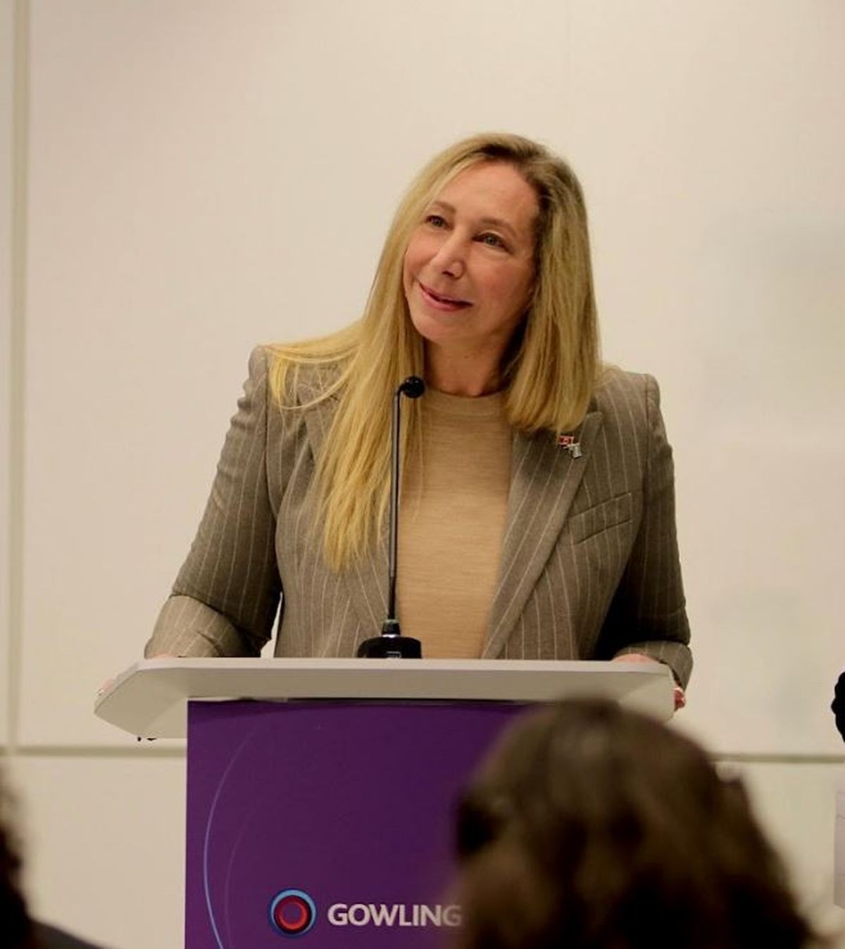 Karina Milei expuso en Canadá. Karina Milei expuso en Canadá.