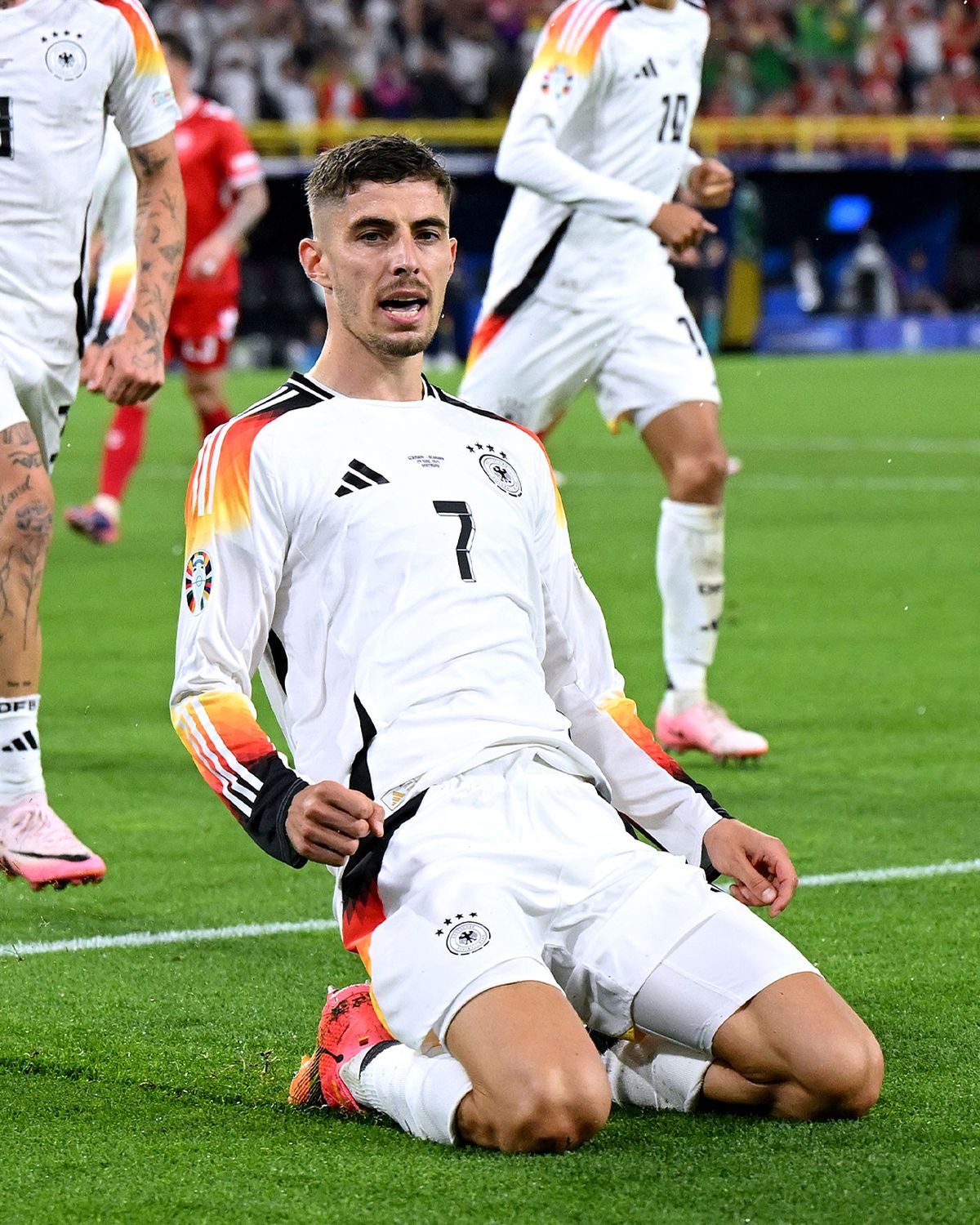 Havertz marc&oacute; para Alemania en la Eurocopa.